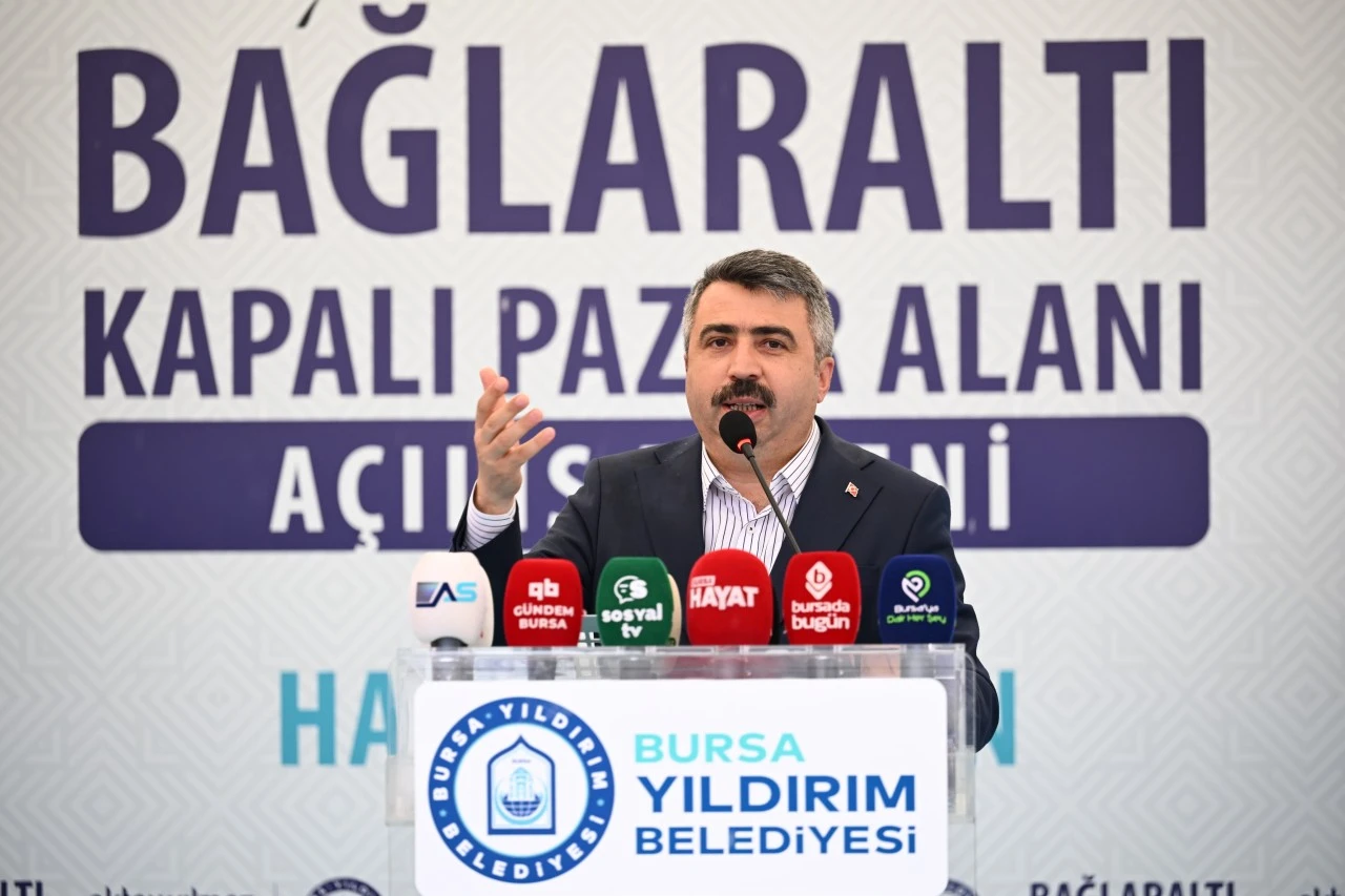 Yıldırım Belediyesi'nden Bağlaraltı'na modern pazar alanı