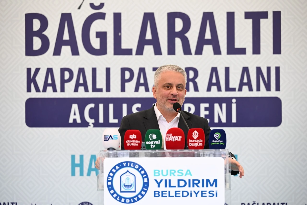Yıldırım Belediyesi'nden Bağlaraltı'na modern pazar alanı