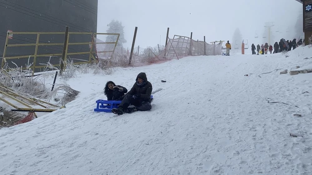 Uludağ'dan kar manzaraları 