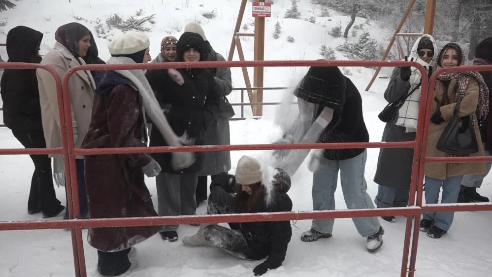 Uludağ'dan kar manzaraları 