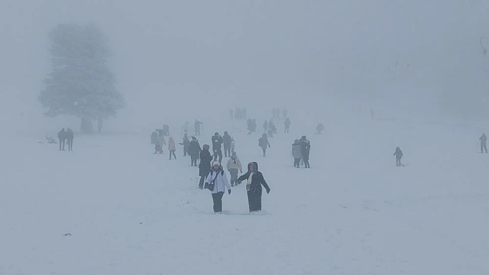 Uludağ'dan kar manzaraları 