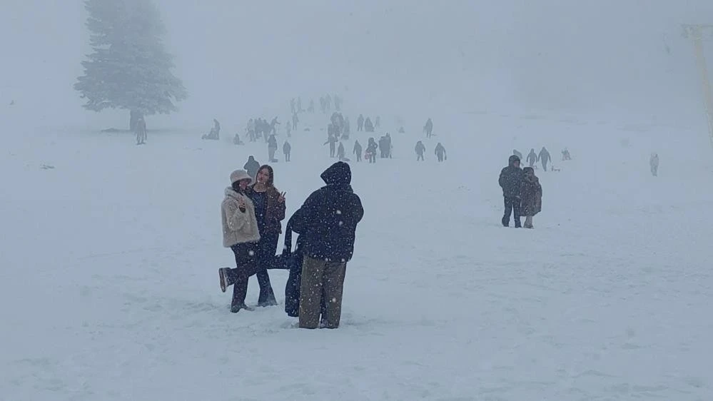 Uludağ'dan kar manzaraları 