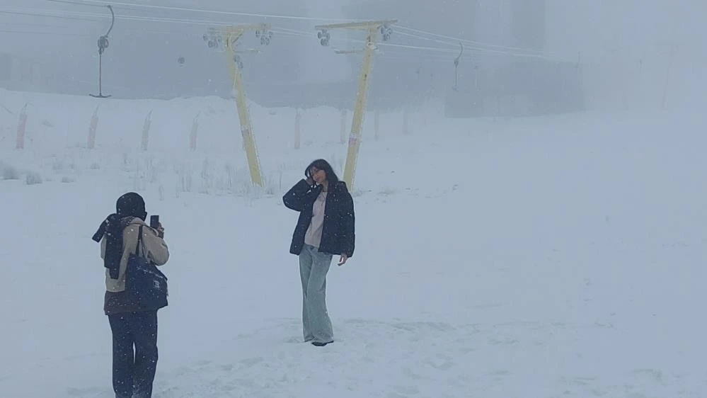 Uludağ'dan kar manzaraları 