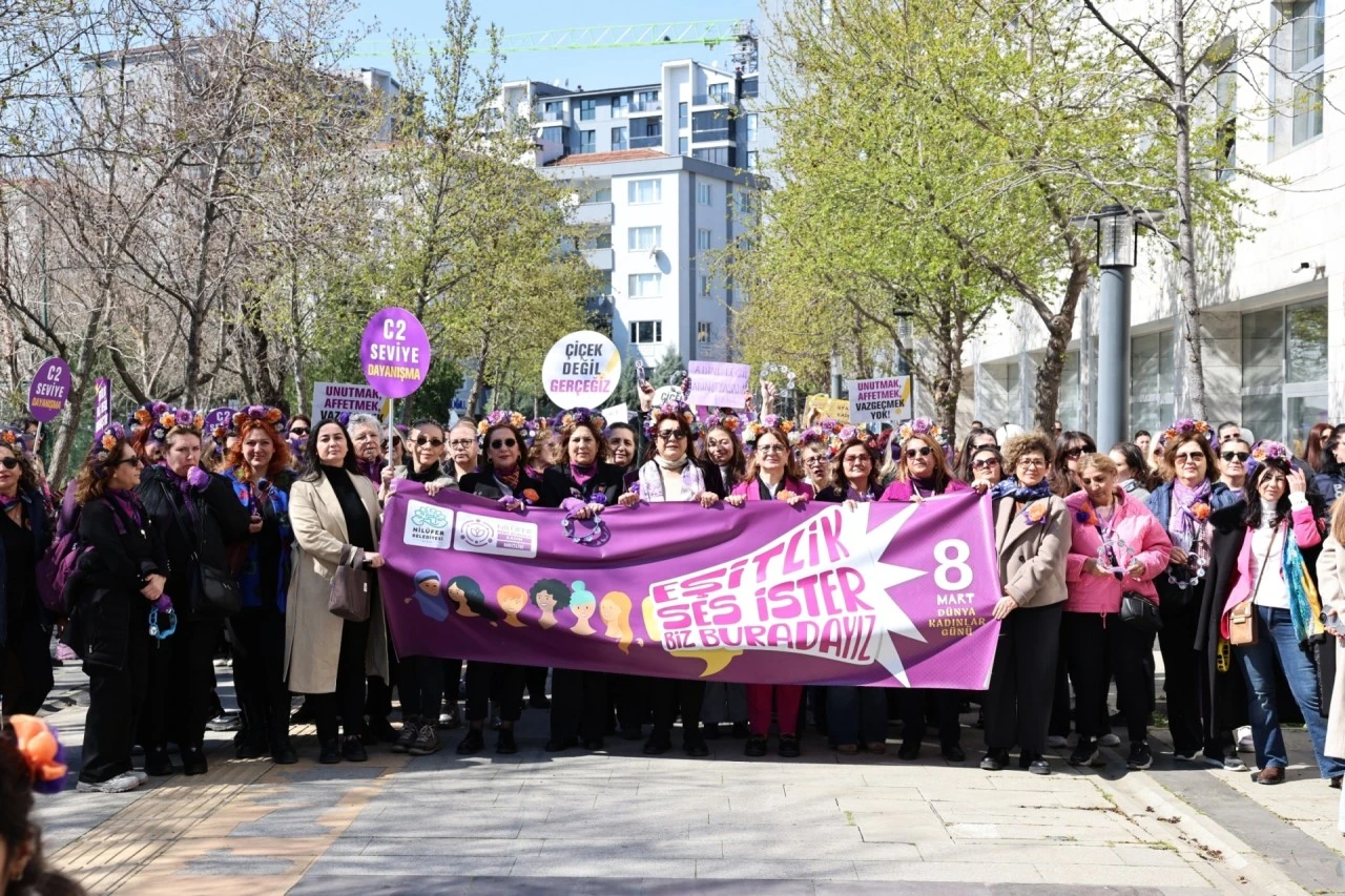 Bursa Nilüfer’de kadınlar tek ses oldu