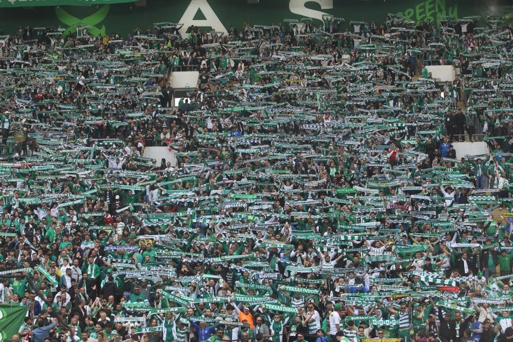 Bursaspor'un şampiyonluk maçından en özel kareler