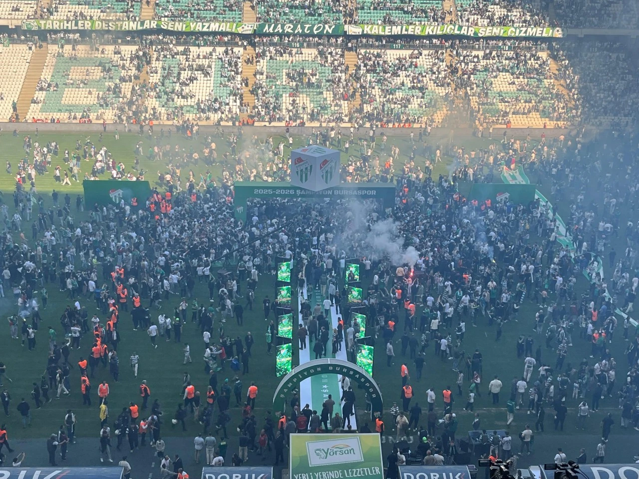 Şampiyonluk sahnesi Bursaspor'un