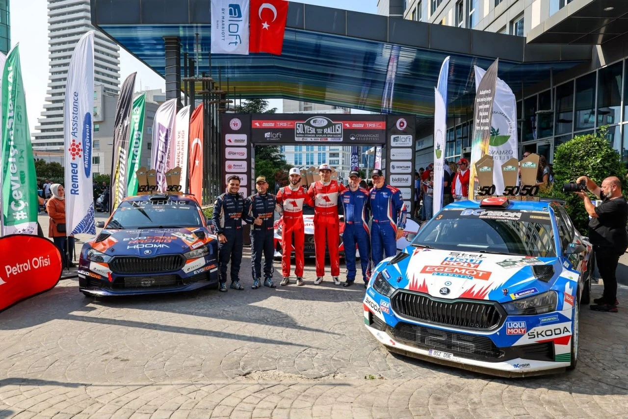 Osmangazi’de 50. Yeşil Bursa Rallisi nefes kesti