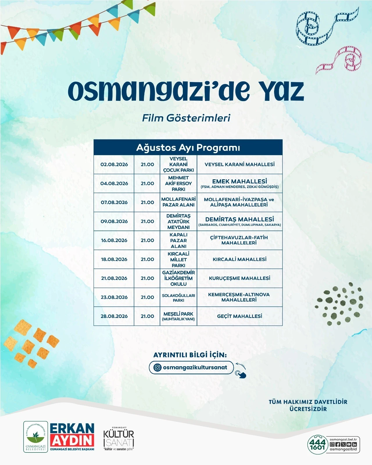 Osmangazi’de Yaz Mahalle Şenlikleri” başlıyor