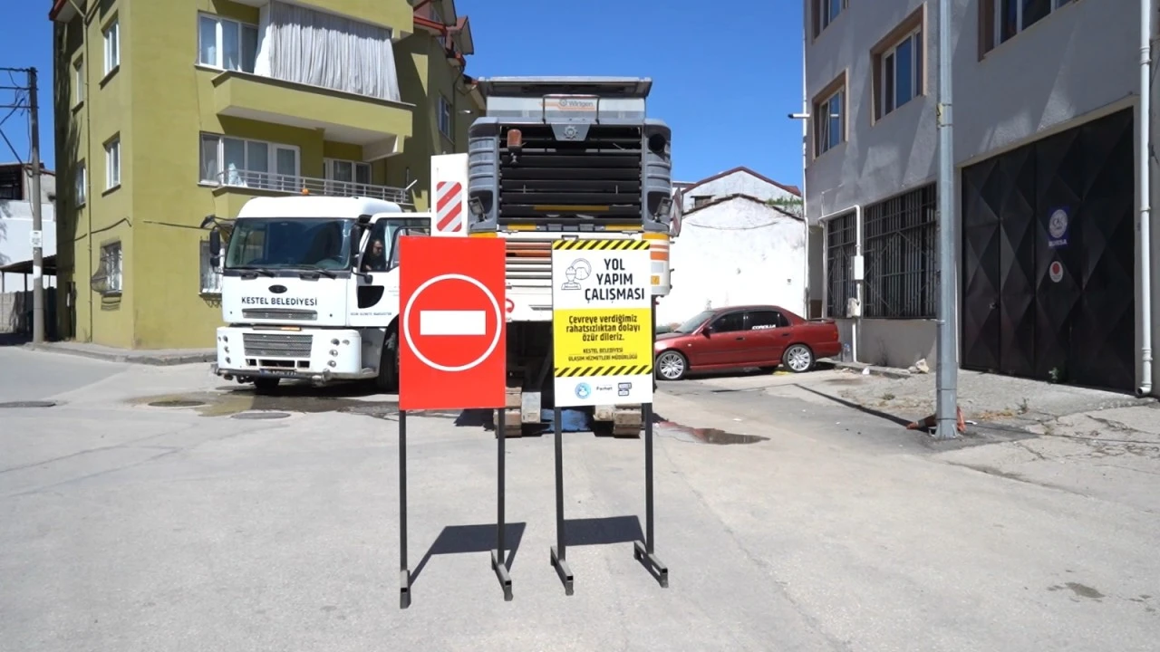 Kestel Belediyesi'nin asfalt mesaisi sürüyor