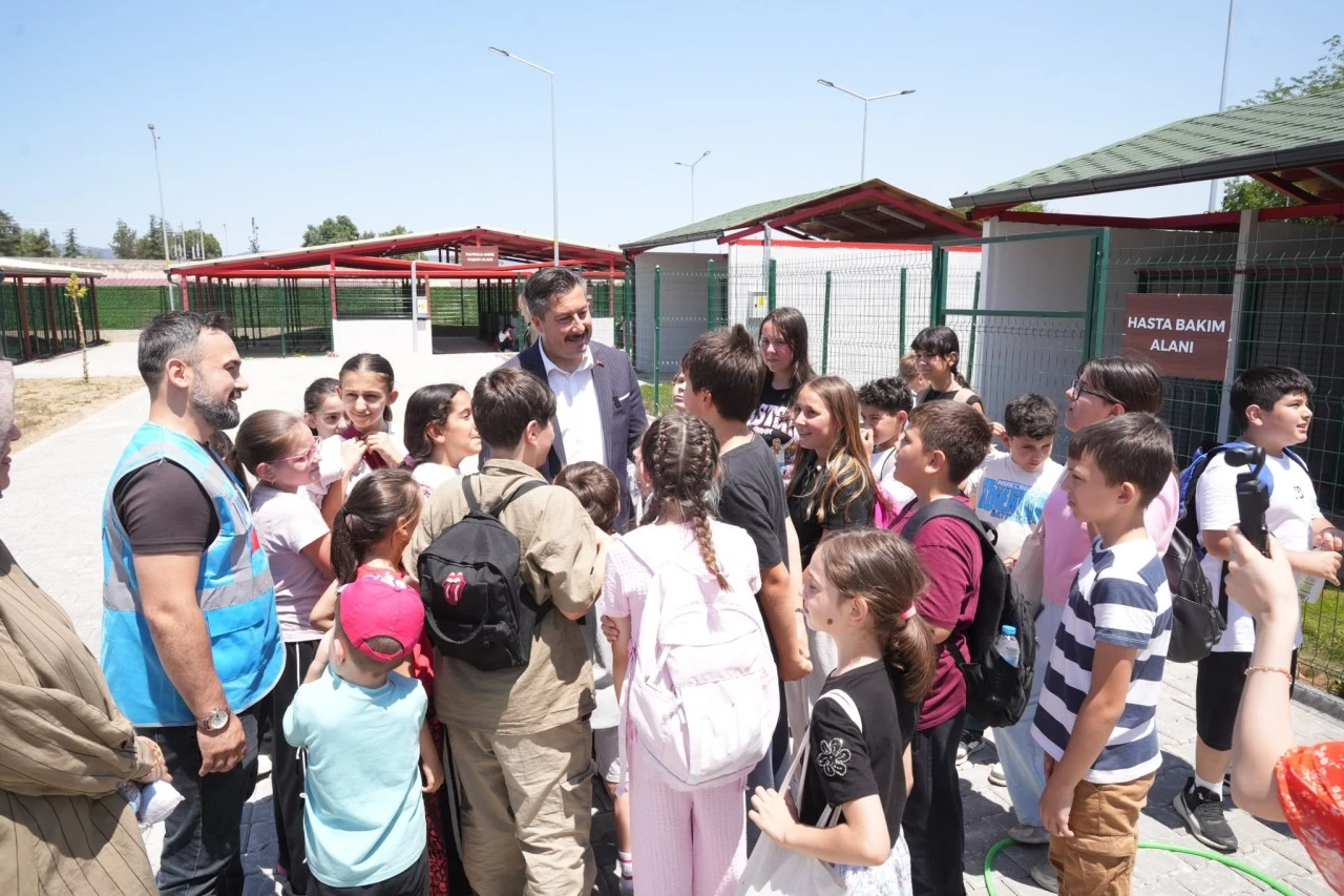 Yenişehir Hayvan Bakımevi ve Doğal Yaşam Alanı kapısını çocuklara açtı