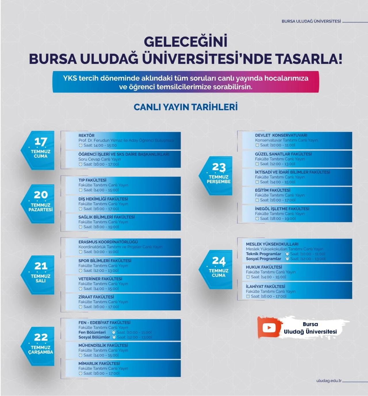 BUÜ’den geleceğin üniversitelilerine dijital rehberlik hizmeti