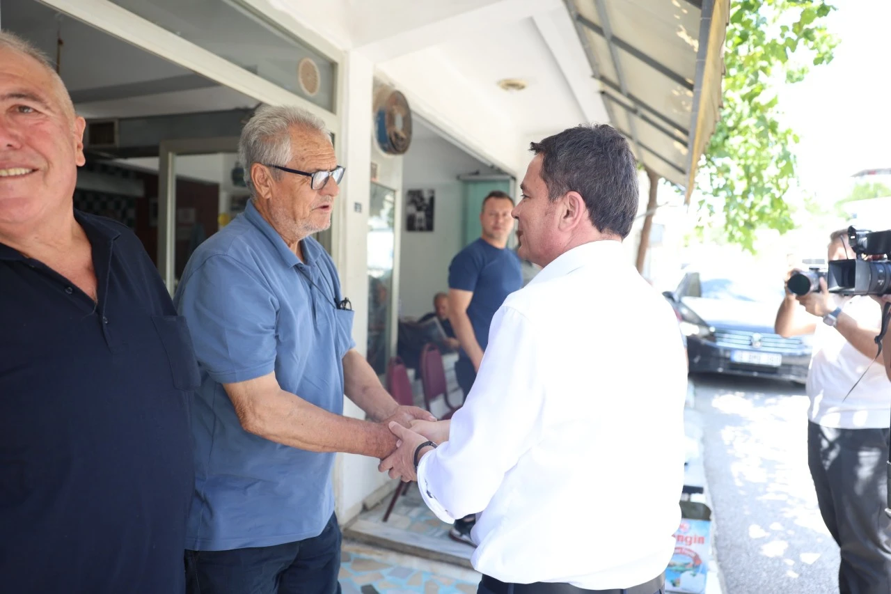 Başkan Erkan Aydın’a vatandaşlardan yoğun ilgi