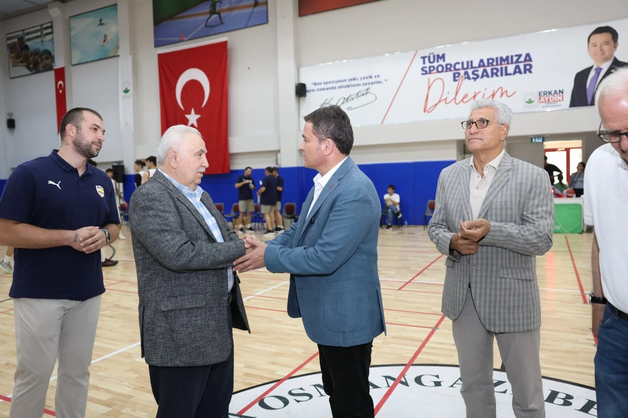 Başkan Erkan Aydın'dan basketbola tam  destek