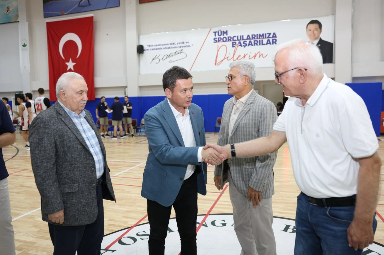 Başkan Erkan Aydın'dan basketbola tam  destek