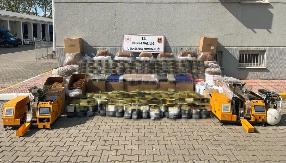 Bursa'da  3 milyon 200 bin liralık t&uuml;t&uuml;n operasyonu