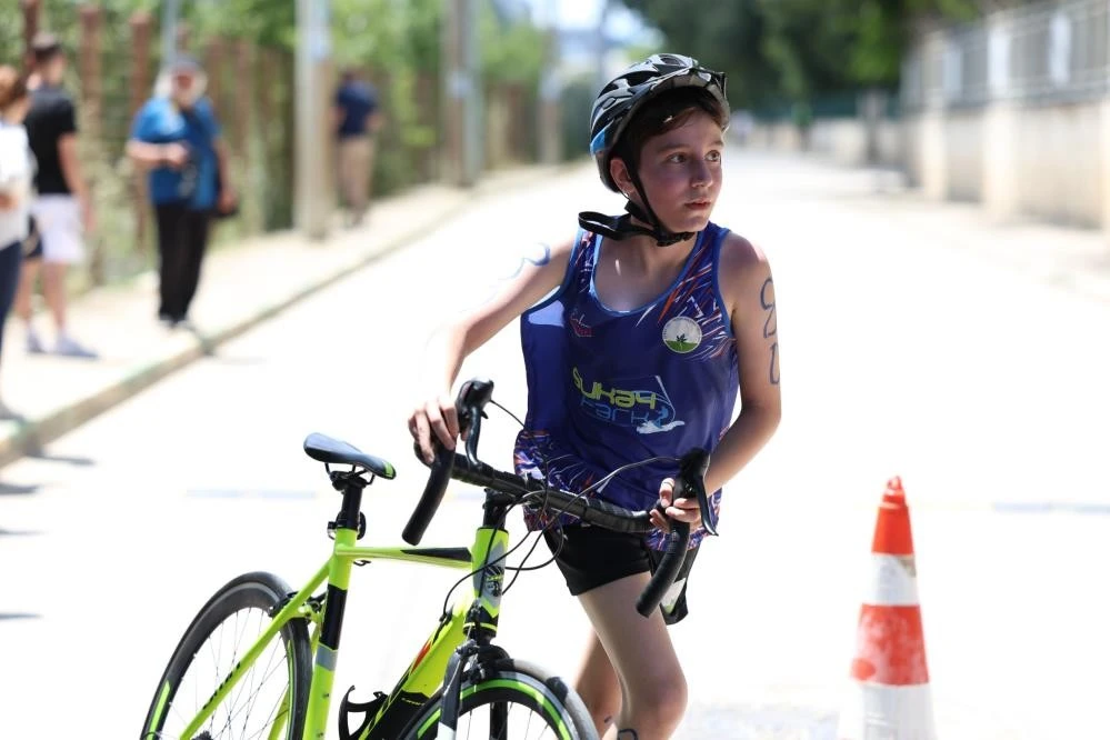 Bursa Sukaypark&rsquo;ta sporun kalbi Duatlon m&uuml;sabakalarıyla attı