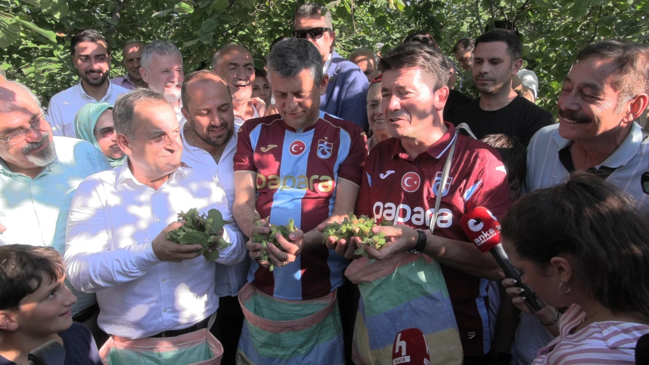 &Ouml;zg&uuml;r &Ouml;zel Arsin'de fındık bah&ccedil;esini ziyaret etti