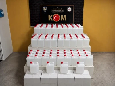 1 tonluk etil alkol sevkiyatı Sakarya'da engellendi