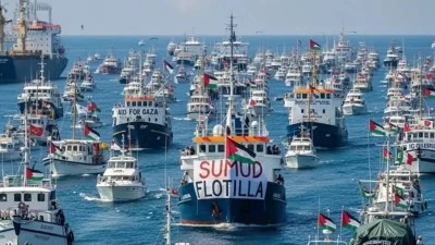 16 &uuml;lkenin dışişleri bakanlarından Gazze i&ccedil;in yola &ccedil;ıkan 'Sumud Filosu' a&ccedil;ıklaması