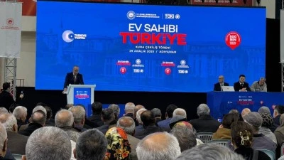 500 Bin Sosyal Konut Projesi ilk kurası Adıyaman'da &ccedil;ekildi