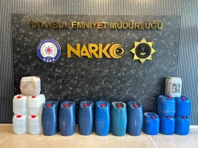 519 kilo sıvı metamfetamin ele ge&ccedil;irildi