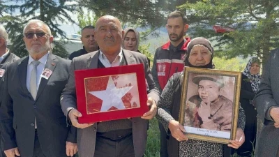 61 yıllık mezar taşı, şehidiyle birlikte Tokat&rsquo;a geldi