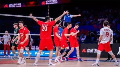 A Milli Erkek Voleybol Takımı, Milletler Ligi'ndeki ilk galibiyetini aldı