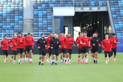 A Milli Futbol Takımı, Los Angeles'taki ilk antrenmanını yaptı