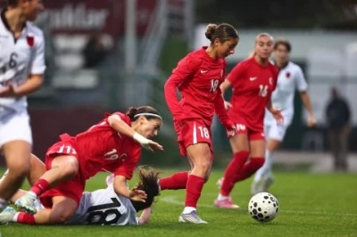 A Milli Kadın Futbol Takımı, Arnavutluk'u 2-0 mağlup etti