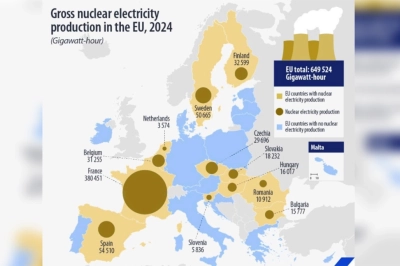 AB&rsquo;de N&uuml;kleer Elektrik &Uuml;retimi 2024&rsquo;te Arttı: Fransa Zirvede