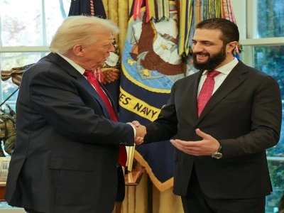 ABD Başkanı Trump, Suriye Cumhurbaşkanı Şara ile g&ouml;r&uuml;şt&uuml;