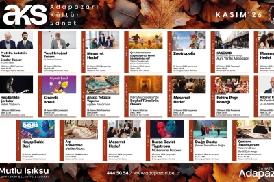 Adapazarı Kasım Ayına K&uuml;lt&uuml;r ve Sanatla Başlıyor