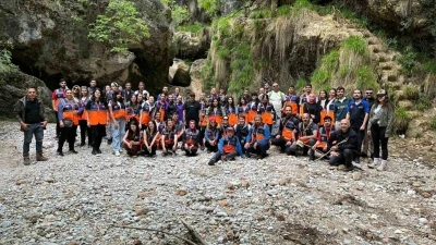 AFAD g&ouml;n&uuml;ll&uuml;lerinden değirmen dere kanyonuna doğa y&uuml;r&uuml;y&uuml;ş
