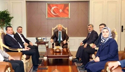 AK Parti heyetinden Vali Osman Varol&rsquo;a veda ziyareti
