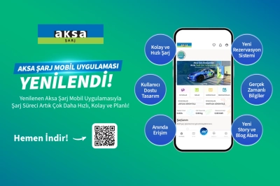 Aksa Şarj&rsquo;tan Yeni Mobil Uygulama