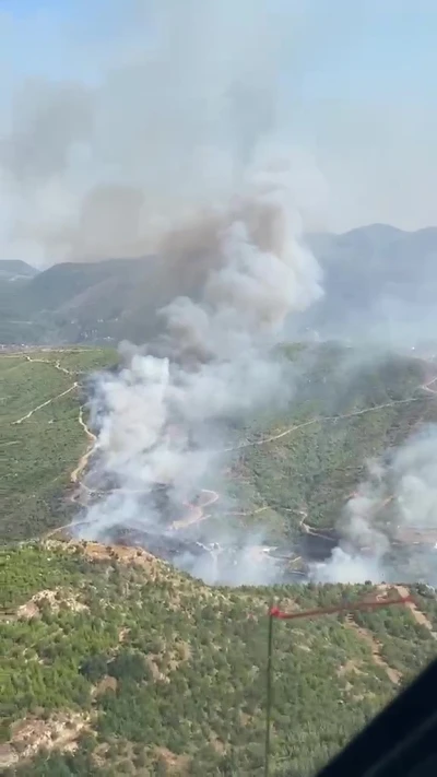 Alanya Sapadere Kanyonu&rsquo;nda orman yangını