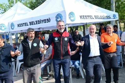 Bursa Kestel'de alın terine vefa