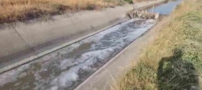 Amasya&rsquo;da sulama kanalı kirlilikten k&ouml;p&uuml;rd&uuml;, balık &ouml;l&uuml;mleri g&ouml;r&uuml;lmeye başladı