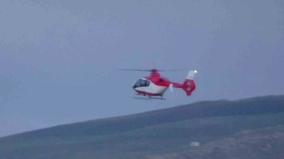 Ambulans helikopter 10 g&uuml;nl&uuml;k bebek i&ccedil;in havalandı
