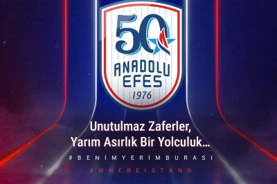 Anadolu Efes Spor Kul&uuml;b&uuml;, 50. Sezonuna 50. Yıl Logosu ile Başlıyor