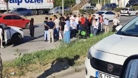 Ankara'da motosiklet devrildi: 1 &ouml;l&uuml;, 1 yaralı