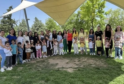 Anneler ve &ccedil;ocuklar doyasıya eğlendi
