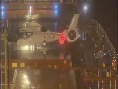 Atlas Okyanusu'nda yaralanan T&uuml;rk denizci, helikopterle hastaneye sevk edildi