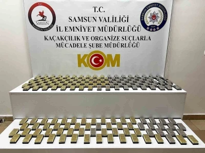 Av bayiinde 8 bin 500 adet kayıt dışı tabanca fişeği ele ge&ccedil;irildi
