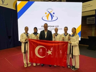 Avrupa &Uuml;mitler Taekwondo Şampiyonası&rsquo;nda 5 madalya