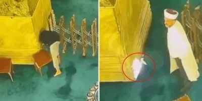 Ayasofya Camii'ni yakmaya &ccedil;alıştı