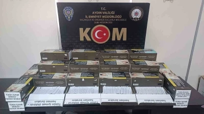 Aydın&rsquo;da 9 bin 200 adet makaron ele ge&ccedil;irildi
