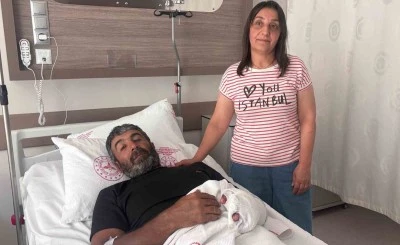 Ayı saldırısından yaralı kurtulan &ccedil;ift&ccedil;i yaşadıklarını anlattı