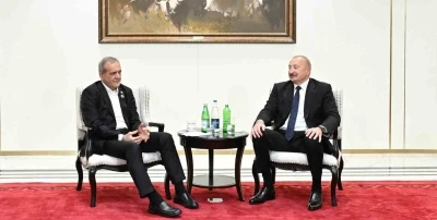 Azerbaycan Cumhurbaşkanı Aliyev, İran Cumhurbaşkanı Pezeşkiyan ile Bişkek&rsquo;te g&ouml;r&uuml;şt&uuml;
