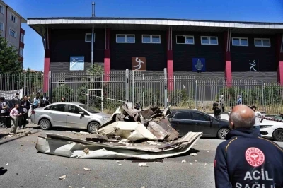Bağcılar&rsquo;da patlama sırasında yaşananlar kamerada

